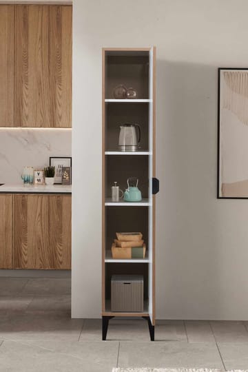Olyros Högskåp 35x190 cm - Vit - Förvaring - Skåp - Köksskåp - Högskåp