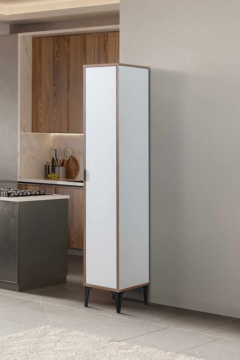 Olyros Högskåp 35x190 cm - Vit - Förvaring - Skåp - Köksskåp - Högskåp