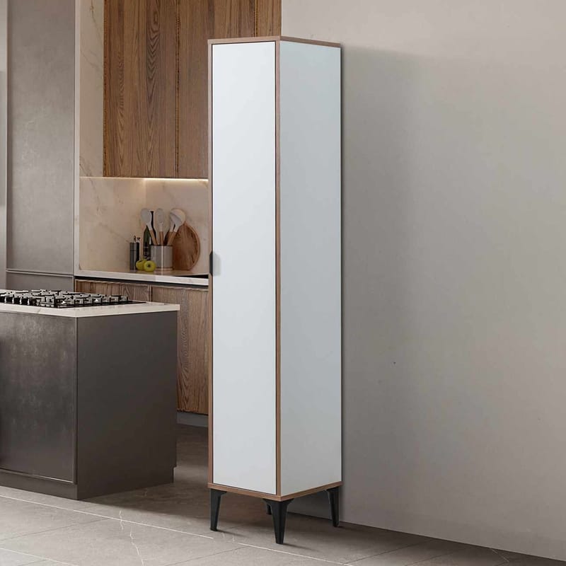 Olyros Högskåp 35x190 cm - Vit - Förvaring - Skåp - Köksskåp - Högskåp