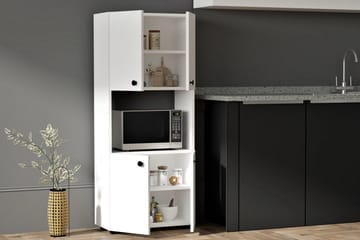 Rinorea Köksskåp 60x140 cm - Vit - Förvaring - Skåp - Köksskåp - Högskåp