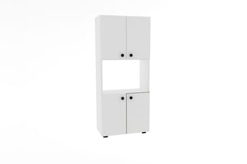 Rinorea Köksskåp 60x140 cm - Vit - Förvaring - Skåp - Köksskåp - Högskåp