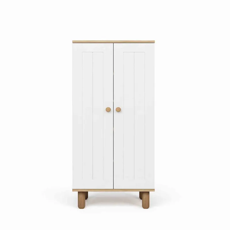 Seynor Multifunktionsskåp 60x129x37 cm, Vit och valnöt