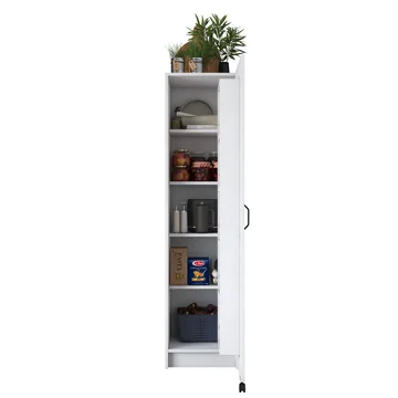 Tavren Multifunktionsskåp 45x180x42 cm - Vit - Förvaring - Skåp - Köksskåp - Högskåp