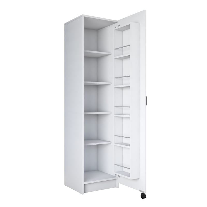 Tavren Multifunktionsskåp 45x180x42 cm - Vit - Förvaring - Skåp - Köksskåp - Högskåp