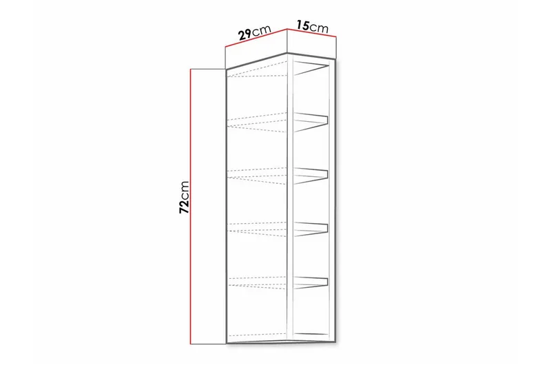 Templemore Köksskåp 15 cm - Vit - Förvaring - Skåp - Köksskåp
