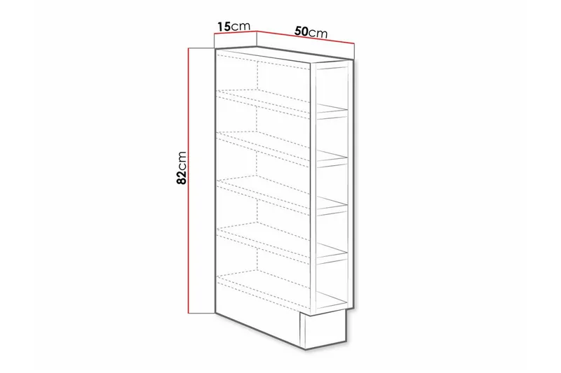Templemore Köksskåp 15 cm - Vit - Förvaring - Skåp - Köksskåp