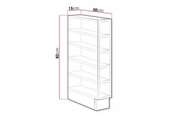 Templemore Köksskåp 15 cm - Vit - Förvaring - Skåp - Köksskåp