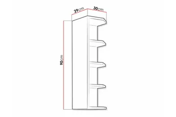Templemore Köksskåp 30 cm - Brun - Förvaring - Skåp - Köksskåp