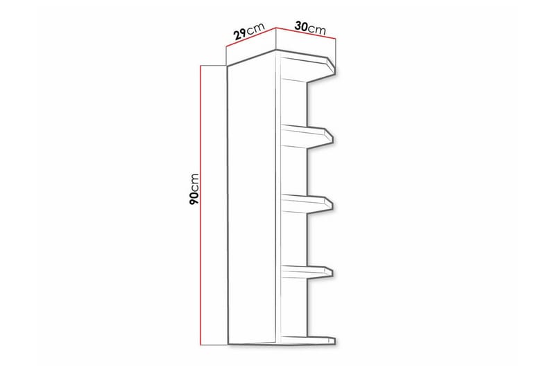 Templemore Köksskåp 30 cm - Brun - Förvaring - Skåp - Köksskåp
