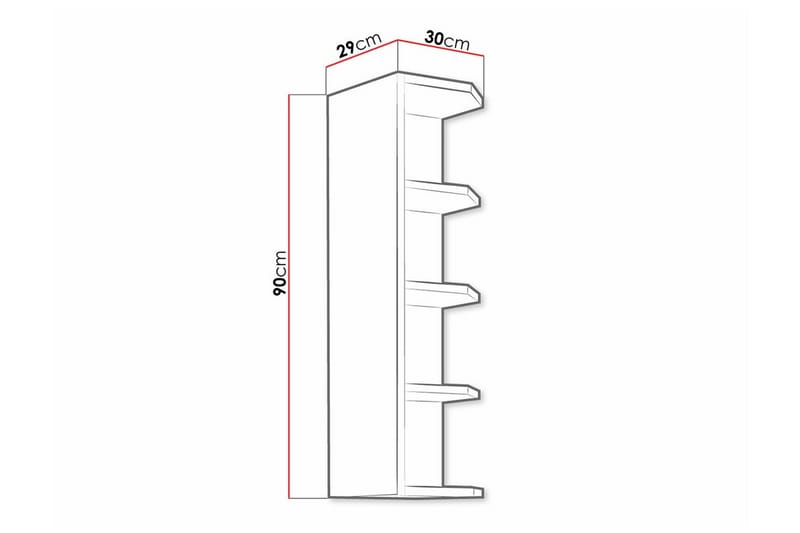 Templemore Köksskåp 30 cm Brun - Förvaring - Skåp - Köksskåp