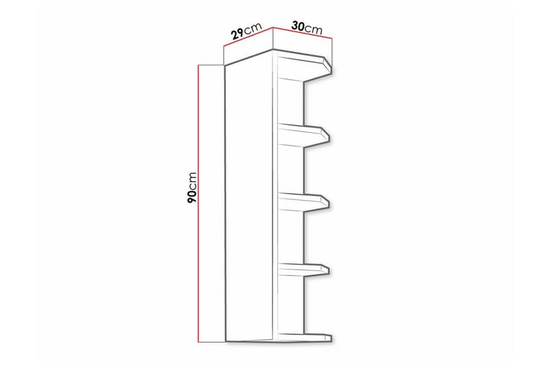 Templemore Köksskåp 30 cm Brun - Köksskåp - Väggskåp