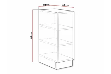 Templemore Köksskåp 30 cm - Brun - Förvaring - Skåp - Köksskåp