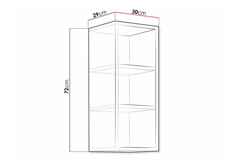 Templemore Köksskåp 30 cm - Vit - Förvaring - Skåp - Köksskåp