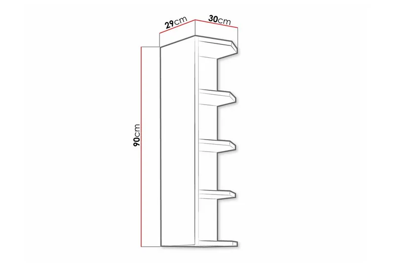 Templemore Köksskåp 30 cm - Vit - Förvaring - Skåp - Köksskåp