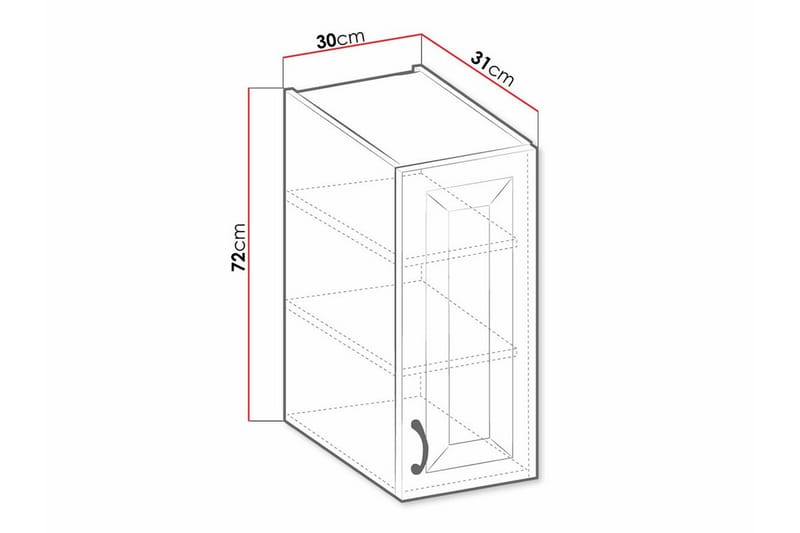 Templemore Köksskåp 30 cm Vit - Förvaring - Skåp - Köksskåp