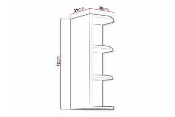 Templemore Köksskåp 30 cm - Vit - Förvaring - Skåp - Köksskåp