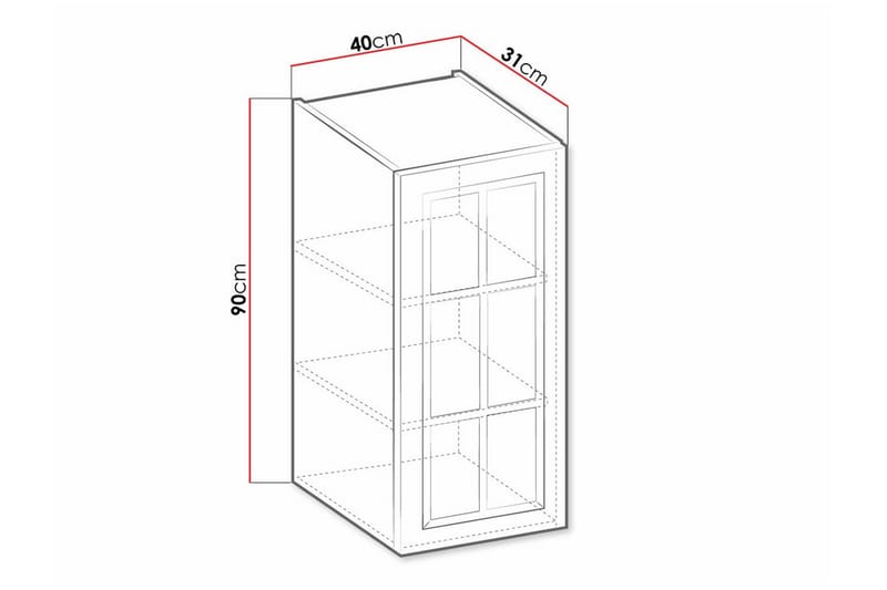 Templemore Köksskåp 40 cm Trä - Förvaring - Skåp - Köksskåp