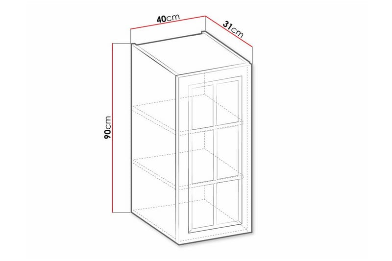 Templemore Köksskåp 40 cm Vit - Förvaring - Skåp - Köksskåp