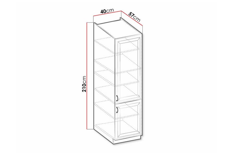 Templemore Köksskåp 40 cm Vit - Förvaring - Skåp - Köksskåp