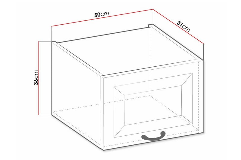 Templemore Köksskåp 50 cm Brun/Trä - Förvaring - Skåp - Köksskåp
