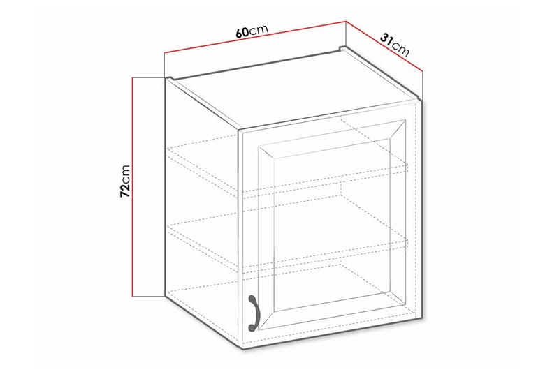 Templemore Köksskåp 60 cm Vit - Förvaring - Skåp - Köksskåp