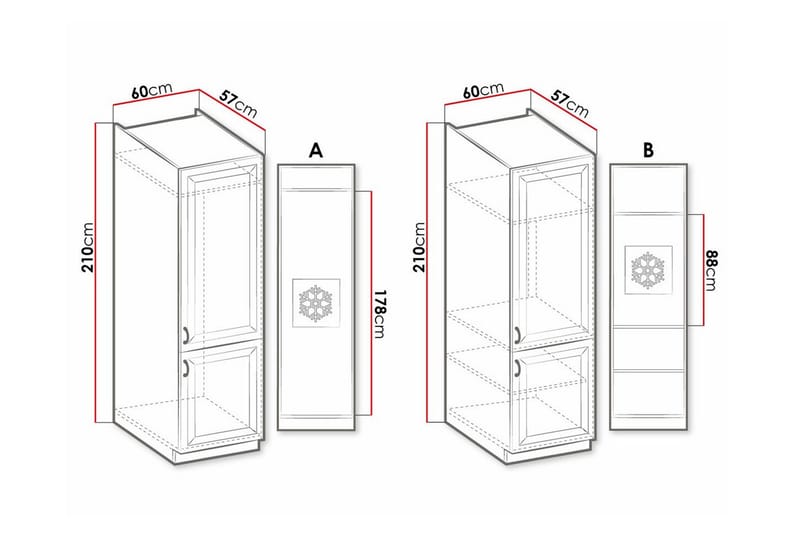 Templemore Köksskåp 60 cm - Förvaring - Skåp - Köksskåp - Högskåp