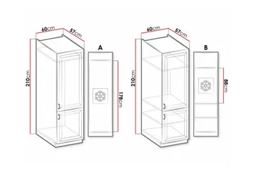 Templemore Köksskåp 60 cm - Förvaring - Skåp - Köksskåp - Högskåp