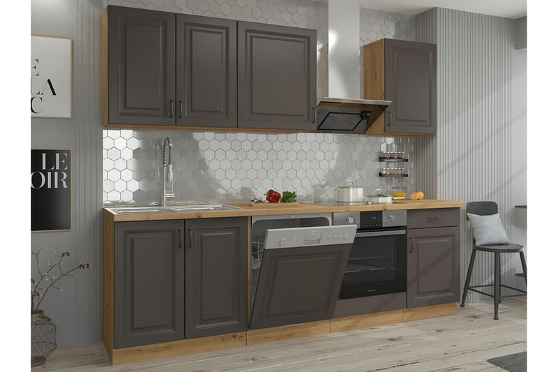 Templemore Köksskåp 80 cm Beige/Trä/Brun - Förvaring - Skåp - Köksskåp