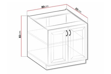 Templemore Köksskåp 80 cm Vit - Förvaring - Skåp - Köksskåp