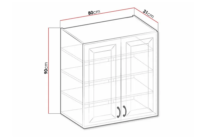 Templemore Köksskåp 80 cm - Förvaring - Skåp - Köksskåp