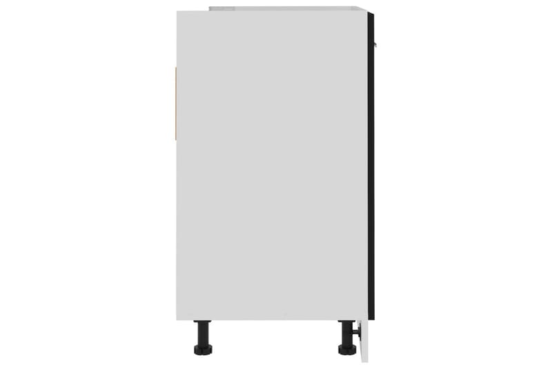 Underskåp för diskho svart 80x46x81,5 cm spånskiva - Svart - Förvaring - Skåp - Köksskåp