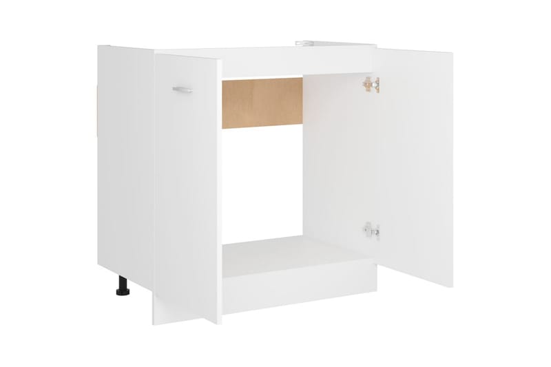Underskåp för diskho vit 80x46x81,5 cm spånskiva - Vit - Förvaring - Skåp - Köksskåp