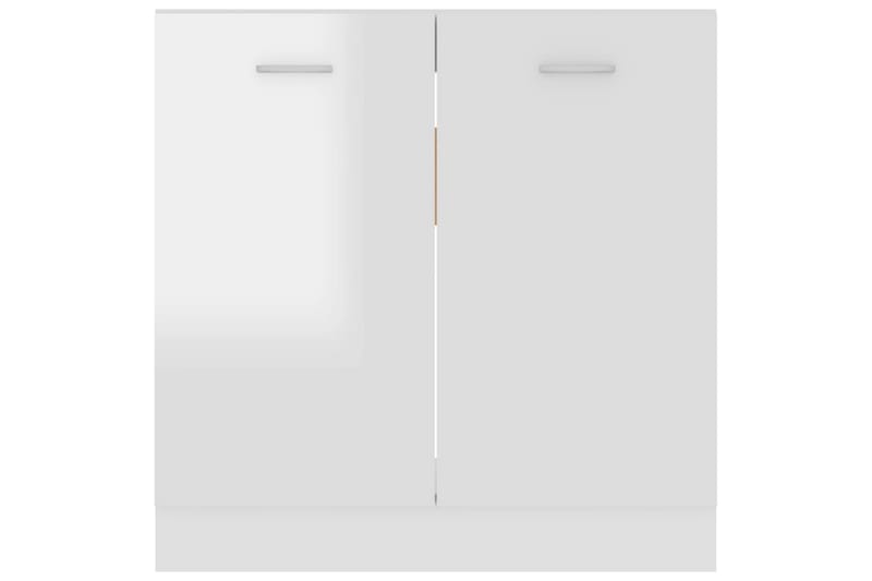 Underskåp för diskho vit högglans 80x46x81,5 cm spånskiva - Vit - Förvaring - Skåp - Köksskåp