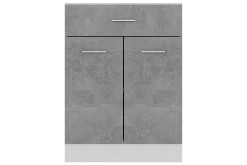 Underskåp med låda betonggrå 60x46x81,5 cm spånskiva - Grå - Förvaring - Skåp - Köksskåp