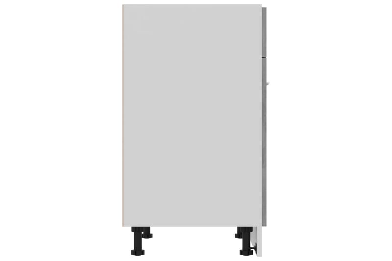 Underskåp med låda betonggrå 60x46x81,5 cm spånskiva - Grå - Förvaring - Skåp - Köksskåp