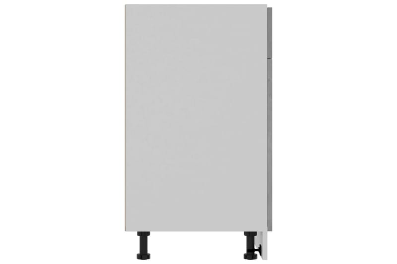 Underskåp med låda betonggrå 80x46x81,5 cm spånskiva - Grå - Förvaring - Skåp - Köksskåp