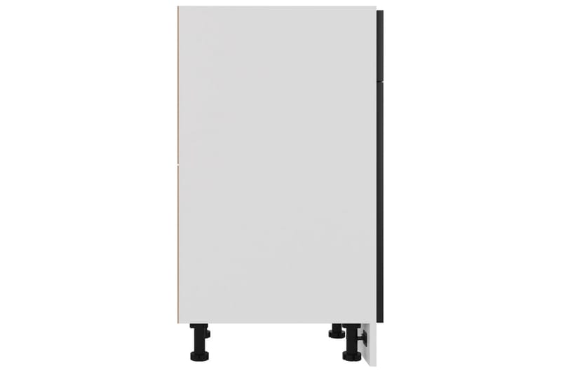 Underskåp med låda svart 40x46x81,5 cm spånskiva - Svart - Förvaring - Skåp - Köksskåp