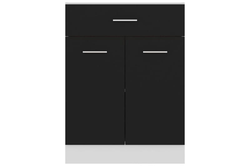 Underskåp med låda svart 60x46x81,5 cm spånskiva - Svart - Förvaring - Skåp - Köksskåp