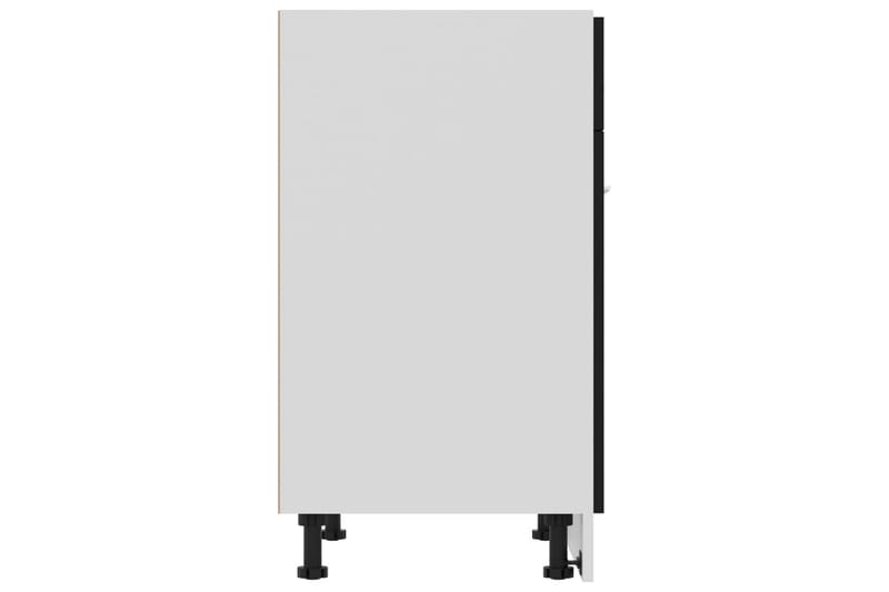 Underskåp med låda svart 60x46x81,5 cm spånskiva - Svart - Förvaring - Skåp - Köksskåp