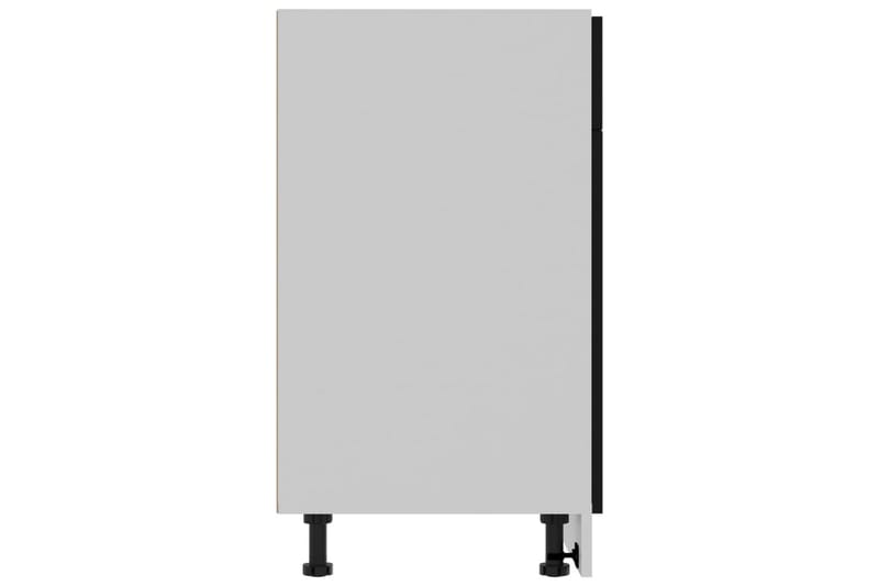 Underskåp med låda svart 80x46x81,5 cm spånskiva - Svart - Förvaring - Skåp - Köksskåp