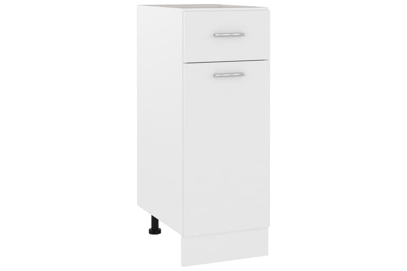 Underskåp med låda vit 30x46x81,5 cm spånskiva - Vit - Förvaring - Skåp - Köksskåp