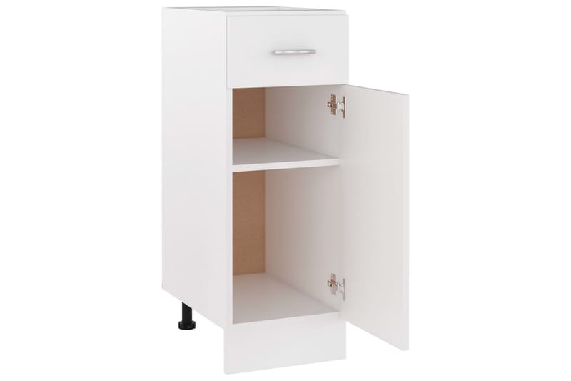 Underskåp med låda vit 30x46x81,5 cm spånskiva - Vit - Förvaring - Skåp - Köksskåp