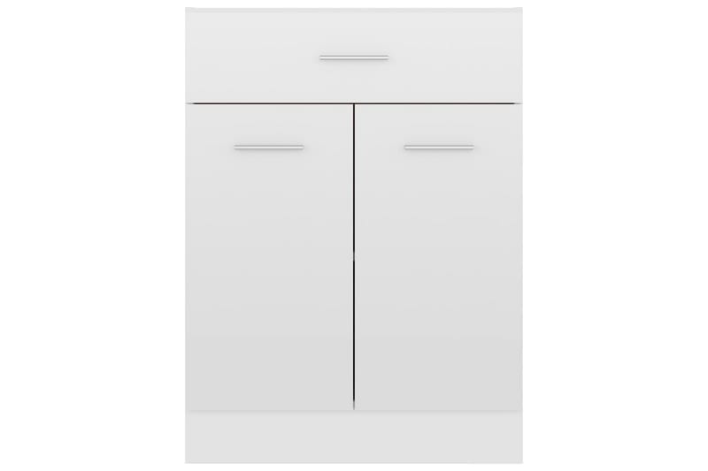 Underskåp med låda vit högglans 60x46x81,5 cm spånskiva - Vit - Förvaring - Skåp - Köksskåp