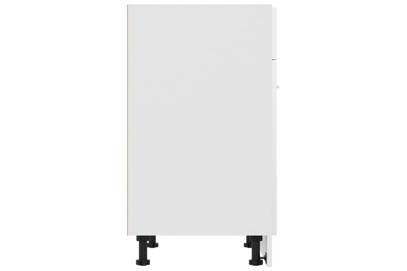 Underskåp med låda vit högglans 60x46x81,5 cm spånskiva - Vit - Förvaring - Skåp - Köksskåp
