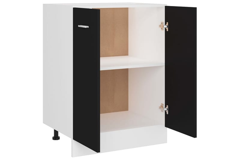 Underskåp svart 60x46x81,5 cm spånskiva - Svart - Förvaring - Skåp - Köksskåp