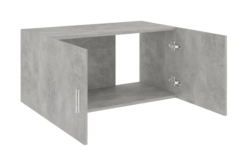 Väggmonterat skåp grå 80x39x40 cm spånskiva - Grå - Förvaring - Skåp - Köksskåp