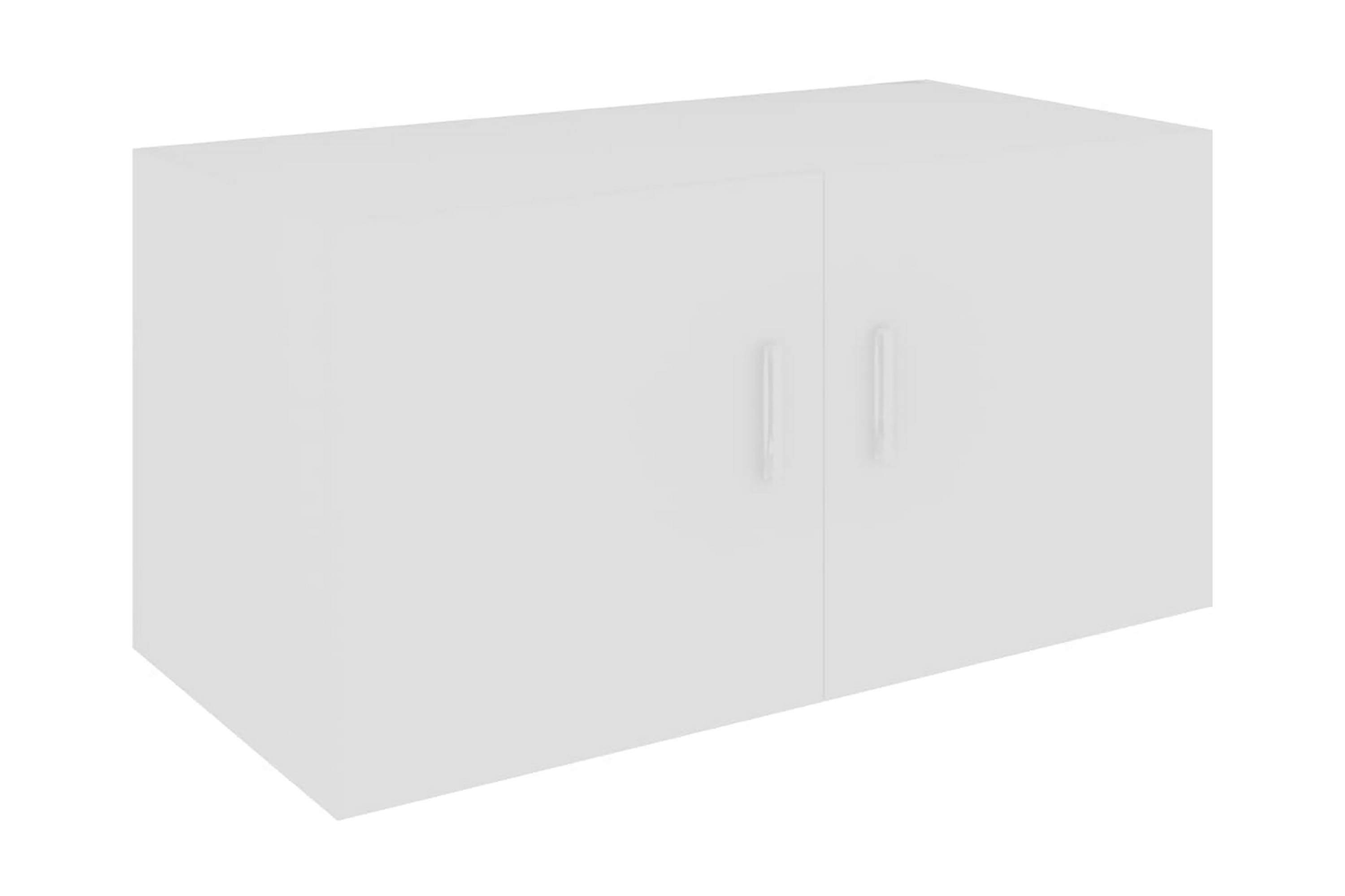 Väggmonterat skåp vit 80x39x40 cm spånskiva – Vit