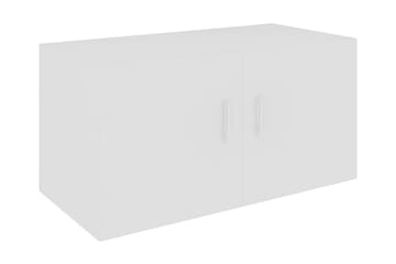 Väggmonterat skåp vit 80x39x40 cm spånskiva
