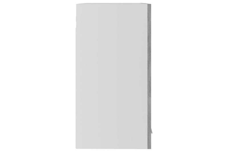 Väggskåp med glasdörrar betonggrå 60x31x60 cm spånskiva - Betonggrå - Köksskåp - Väggskåp