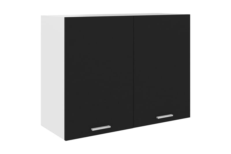 Väggskåp svart 80x31x60 cm spånskiva - Svart - Förvaring - Skåp - Köksskåp